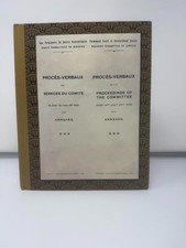 Procs-Verbaux of the Proceedings of the Committee June 16th-July 24th 1920 picture