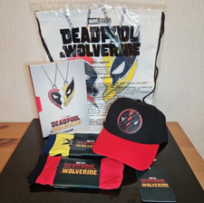 Deadpool Wolverine Movie Promo Merch BFF Hat Sling Bag Socks Notebook Bundle picture