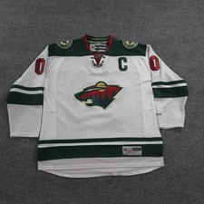 Minnesota Wild Jersey Mens 2XL White NHL Ice Hockey Reebok Edelbrock 00 Lace Up picture