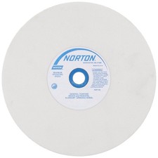Norton 6 Inch White Aluminum Oxide Grinding Wheel Fine Grit for Tool Sharpening picture