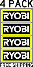 FOUR PACK RYOBI TOOLS DECALS LABELS STICKER TRUCK TOOLBOX 6
