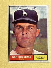 1961 Topps #260 Don Drysdale POOR - LOW GRADE picture