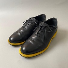 Hender Scheme ES-S-ANM Black Yellow Leather Loafers Size 8 US picture
