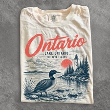Lake Ontario Shirt, Vintage Lighthouse Graphic Tee, Canadian Nature Lover picture
