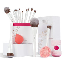 Jessup Makeup Brush Gift Set for Women with Sponge Cleaner and Towel T333 picture