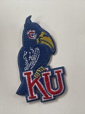 KU Kansas Jayhawks Vintage RARE Embroidered Iron On Patch  3