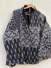 Indian kantha quilted kimono women wear vintage coat festival fashion hand made picture