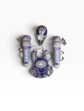 All Star System 7-Axis 14.5” Youth Years 9-12 Catcher’s Gear Set Gray & Purple picture