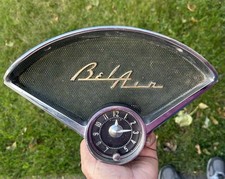 1955 1956 Chevy Bel Air Dash Clock  And Dash Housing Bezel 55 56 picture