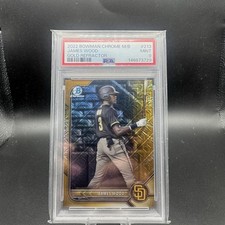 2022 Bowman Chrome Mega James Wood Gold/50 PSA 9 picture