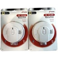 Kidde 10-Year Worry Free Sealed Battery Smoke Detector Model i9010 2 Pack LOT picture