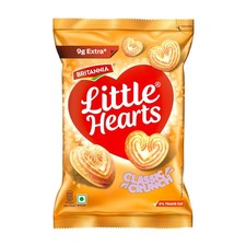 Britannia Little Hearts Classic Crunch biscuits generously sprinkl 75g Pack of 3 picture