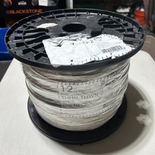 Alan Wire 12 AWG 19 Strand THHN-THWN-2 White 2500ft 600 Volts USA Made NEW picture