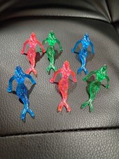 6 Vintage Bar Swizzle Cocktail Cake Topper Cup Drink Rim Hanger Charm Mermaids picture