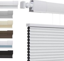 METechs No Drill DIY Easy Installation Blackout White Honeycomb Cellular Shade picture