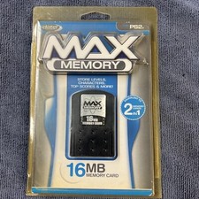 2006 Datel Max Memory Card 16MB for Sony Playstation 2 New Sealed B5 picture
