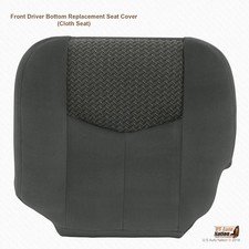 2003 2004 Chevy Avalanche 1500 & 2500 Driver Bottom Cloth Seat Cover Dark Gray picture