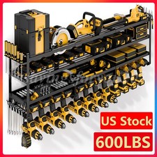 XXXL Power Tool Organizer Wall Mount,Extended Heavy Duty 12Drill Holder,4 Layer picture
