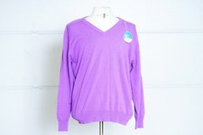 Vintage Eerduosi 100% Mongolian Cashmere Purple Sweater Tags Size 48 picture