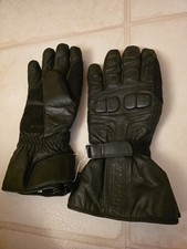 NOS Vtg Yamaha Winter Gloves Motorcycle Snowmobile Black LEATHER Mens Large NEW picture