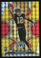 2022 Panini Mosaic Red & Yellow Fusion Chirs Olave Rookie RC #'d /80 Saints #313 picture