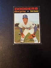 1971 Topps Baseball Card # 341 Steve Garvey Ex Tiny Crease (R) Rare Yellow Back picture