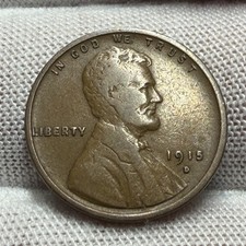 1915-D Semi-Key Date Lincoln Wheat Cent Penny receive coin pictured #6346 picture