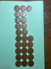 1930PDS-1939PDS  26 LINCOLN WHEAT CENTS, near complete 30's set, except for 31-S picture