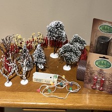 Lot Of 16 Vintage Lemax Enchanted Forest Accessories Christmas Village Retired  picture