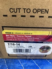 Bulk around 400 pieces Hillman 7/16-14 Hex Nuts #10 Coarse New 9.5 Pound  picture