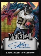 2025 Leaf Mythical Gargoyle Gold AUTO LaDainian Tomlinson CHARGERS #d 1/1 picture