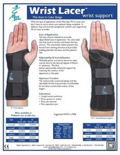 Wrist Support Suede Wrist Lacer BLACK, LEFT HAND-NEW IN BOX 10