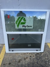 Ply Gem Aluminum Single Hung Window 37x38 Low E White New ( Unboxed) W Screen picture