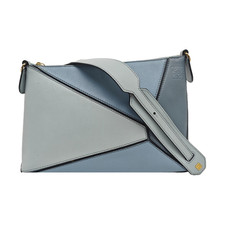 【Authentic】 LOEWE Puzzle Blue Leather Handbags (DDP) picture