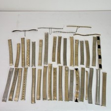 Vintage Speidel 39pc Watch Band Lot 938g 10K GF Gold Filled Caps Mesh picture