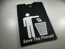 Atheist Save the Planet trash Atheism Anti Religion evolution science T shirt  picture