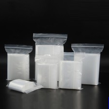 Clear Zip Seal Plastic Bags Jewelry Zipper Top Lock Reclosable Baggies 2 Mil 2ML picture