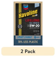 FLASHSALES - 2 Pack Chevron Havoline Lifelong 5W-20 Synthetic Motor Oil 6 Qt picture