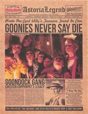 1985 The Goonies Astoria Legend Goonies Never Say Die Chunk Mikey 💀🟡💀 picture