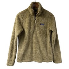 Patagonia Los Gatos 1/4 Zip Fleece Pullover Tan Small 25235 Hi Pile Warm picture