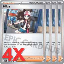 4x Hilda x4 - SV: White Flare - 084/086 - Uncommon - Pokemon TCG Playset picture