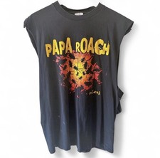 Vintage 2000 Papa Roach Infest Cutter Shirt All Sport Tag L Faded picture