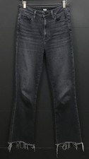 PAIGE Claudine High Rise Flare Jeans in Black Lotus Size 27 picture