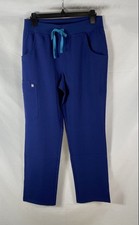 FIGS Women's Royal Blue Kade Cargo Scrub Pants NWT Technical Sz SR picture