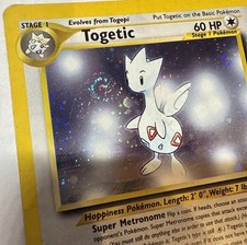2000 Neo Genesis Togetic #16/111 Unlimited Holo Rare *Double Swirl* picture