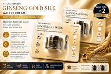 Nature Republic Ginseng Gold Silk Watery Cream  2-Pack Value Set  2X2.50z/70.8g picture