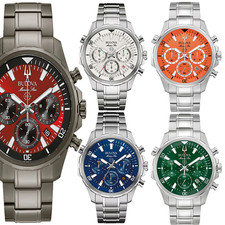 Bulova Marine Star Collection Men Quartz Watch Six-Hand Chronograph 43MM New/Box picture