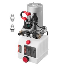 VEVOR 4 Quart Hydraulic Power Unit DC 12V Double Acting Hydraulic Pump White picture