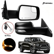 Right Passenger Side Mirror Power Folding for 2019-2026 Ram 1500 OE 68276500AH picture