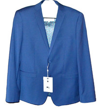 Moods of Norway Blue Men's  Dress Blazer Jacket Size US 46  EU 56 picture